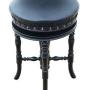 Antique 19th Century Ebonised Mahogany Piano Stool