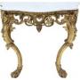  Antique 19th Century Gilt Marble Console Table