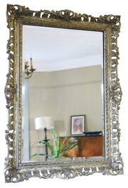 Antique 19th Century Gilt Overmantle Wall Mirror