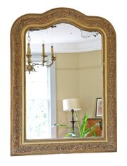 Antique 19th Century Gilt Overmantle Wall Mirror