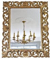 Antique 19th Century Giltwood Overmantle Mirror