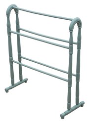 Antique 19th Century Green Painted Towel Rail