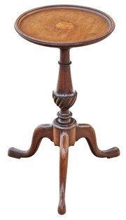 Antique 19th Century Inlaid Mahogany Side Table