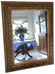 Antique 19th Century Large Gilt Overmantle Mirror
