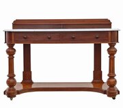 Antique 19th Century Mahogany & Marble Washstand 