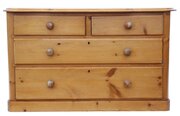 Antique 19th Century Pine Chest Of Four Drawers