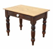 Antique 19th Century Pine Kitchen Or Writing Table