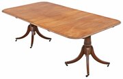 Antique 19th Century Twin Pedestal Dining Table