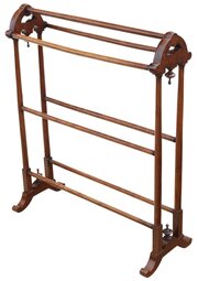 Antique 19th Century Victorian Mahogany Towel Rail