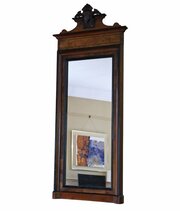 Antique 19th Century Walnut Framed Mirror