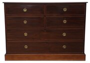 Antique 19th Century Mahogany Chest Of Drawers