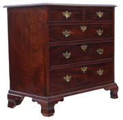 Antique Georgian Mahogany Chest Of Drawers, 19thc