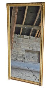 Antique Gilt Floor / Wall Dressing Mirror