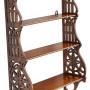 Antique Gothic C1900 fret cut bookcase shelves