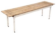 Antique Large Long Pine Refectory Dining Table