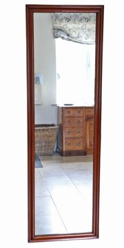 Antique Mahogany Full-Height Floor Mirror