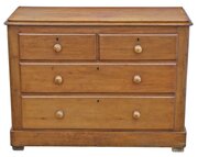 Antique Victorian 19th Century Chest Of Drawers