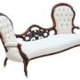 Antique Victorian c.1860 Walnut Chaise Longue