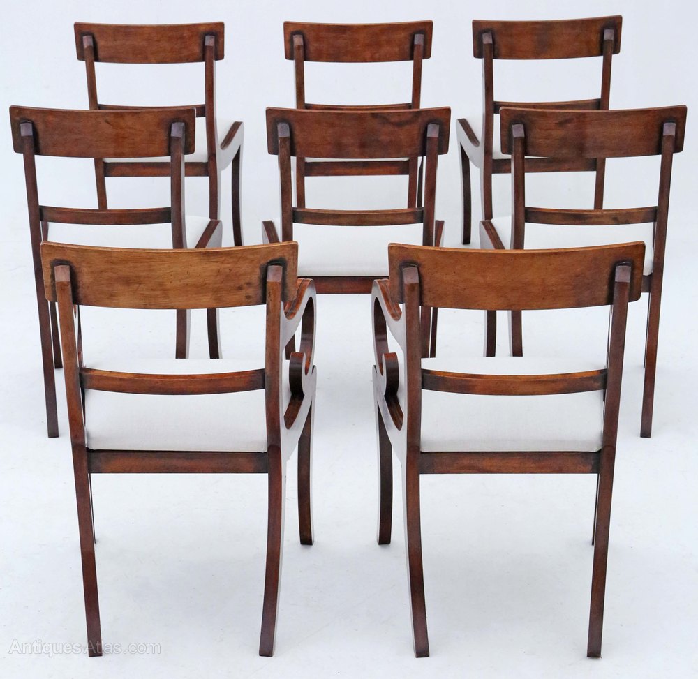 Antique Vintage Quality Set Of 8 Dining Chairs Antiques Atlas
