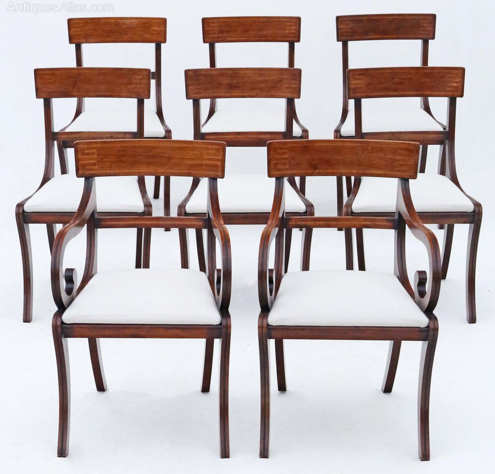 Antique Vintage Quality Set Of 8 Dining Chairs Antiques Atlas