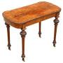 Antique c.1880 Victorian Walnut Card Table