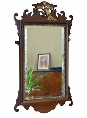 Antique C.1900 Georgian Revival Overmantle Mirror