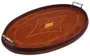 Antique C.1900 Inlaid Mahogany Serving Tray