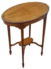 Antique C.1900 Inlaid Walnut Occasional Table