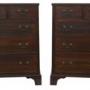 Antique c.1900 Mahogany Pair of Bedside Tables