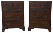 Antique C.1900 Mahogany Pair Of Bedside Tables