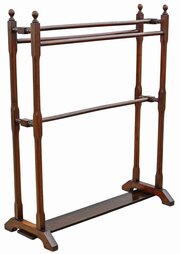 Antique C.1900 Mahogany Towel Rail Stand 