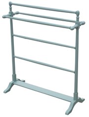 Antique C.1900 Painted Towel Stand With 5 Rails