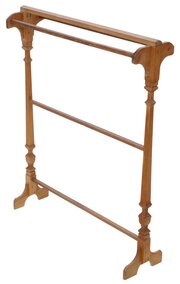 Antique C.1900 Pine Towel Rail Stand 