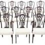 Antique c.1900 Set of 12 Mahogany Dining Chairs