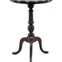 Antique c.1910 Carved Mahogany Wine Table 