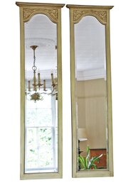 Antique C.1910 Pair Of Large Gilt Wall Mirrors