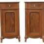 Antique c.1910 Pair of Walnut Bedside Tables