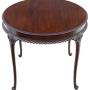 C1910 Carved Mahogany Circular Table Occasional 