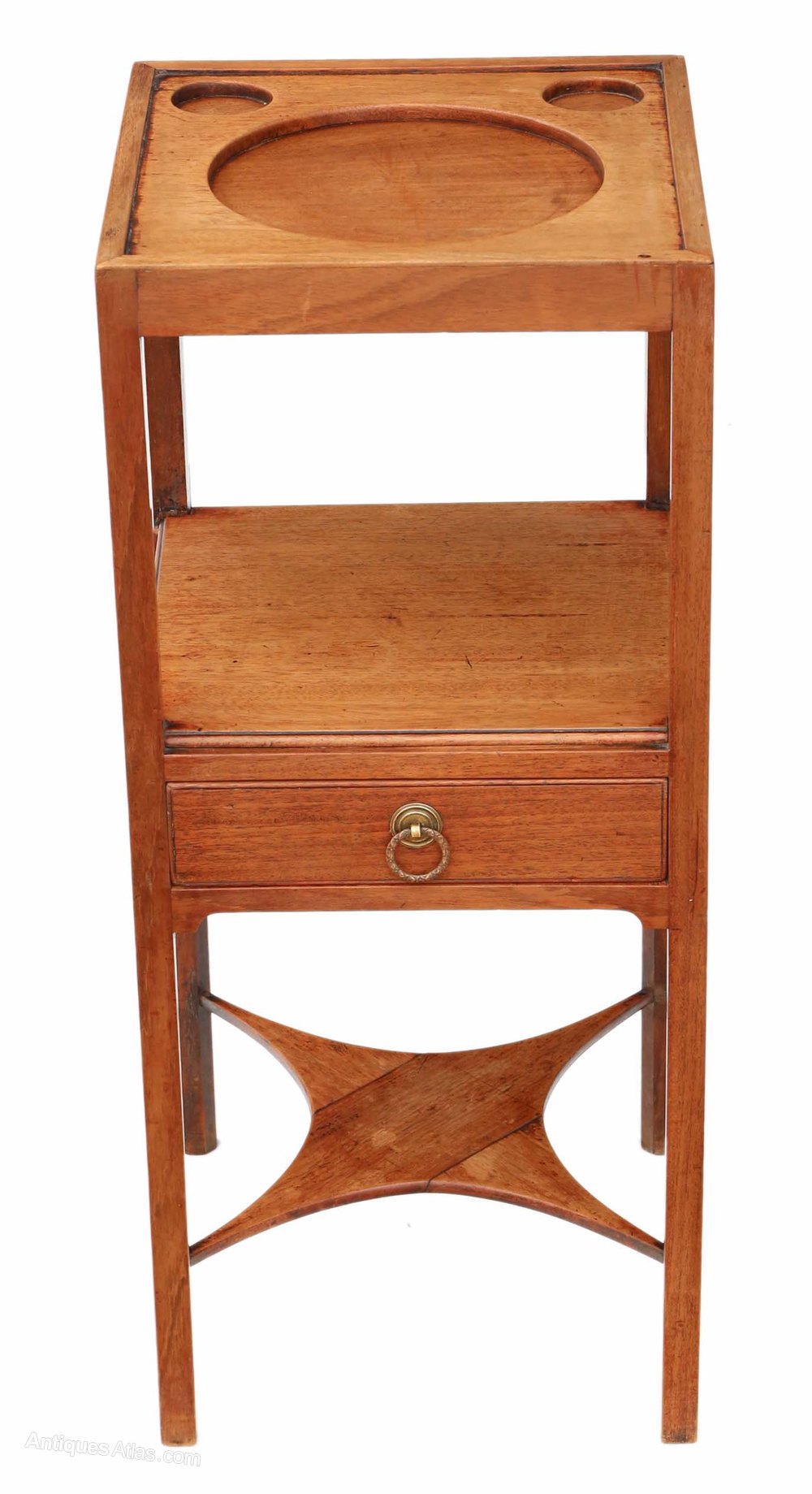 C1800 Mahogany Washstand Bedside Table Antiques Atlas