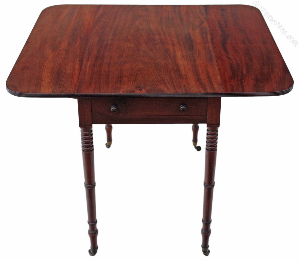 Mahogany Pembroke Supper Tea Side Table Antiques Atlas