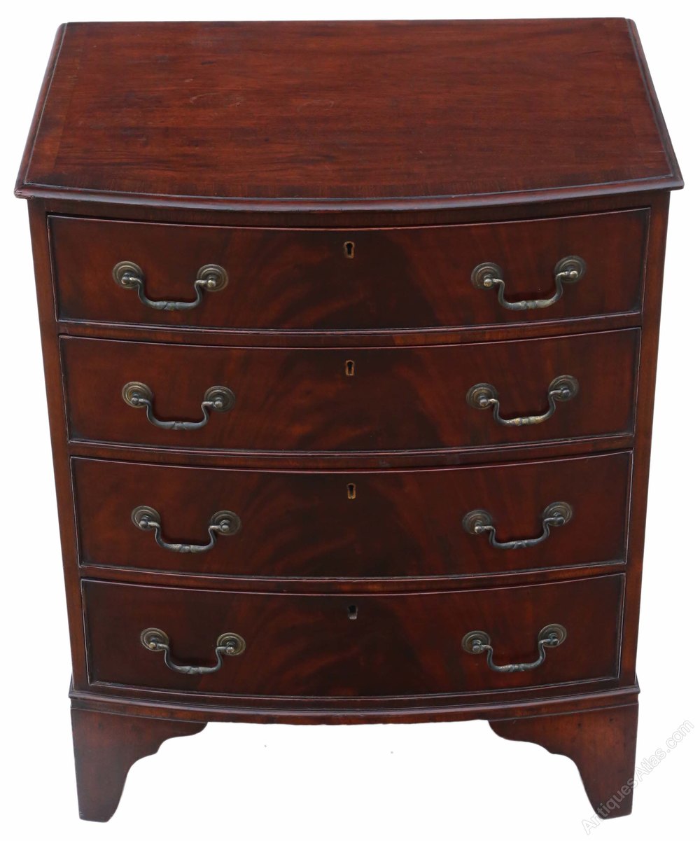 Revival Mahogany Chest Of Drawers C1915 Antiques Atlas