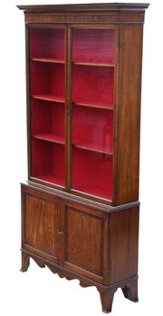 Large Antique Georgian Mahogany Bookcase 