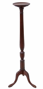 Mahogany Torchiere Jardiniere Pedestal Stand Plant