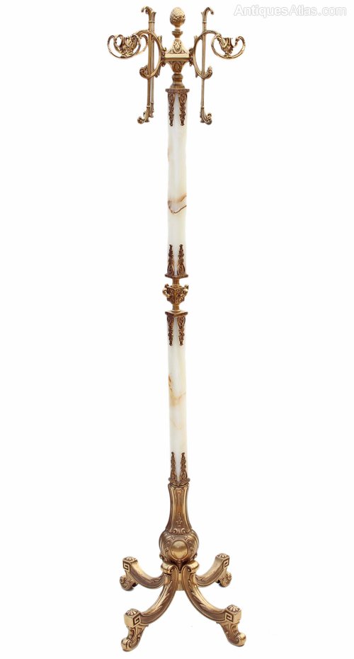 Antigo casaco chapéu rack de casaco de árvore casaco