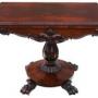 Regency Folding Rosewood Card Tea Console Table