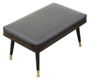 Retro Vintage Mid-century Black Vinyl Stool