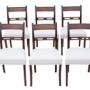 Set of 6 mahogany dining chairs 19th Century