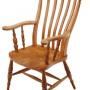 Victorian elm and beech Grandad Windsor chair