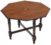 Victorian Octagonal Inlaid Walnut Centre Table