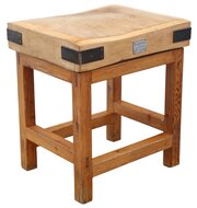  Vintage Mid-Century Butcher’s Block Kitchen Table
